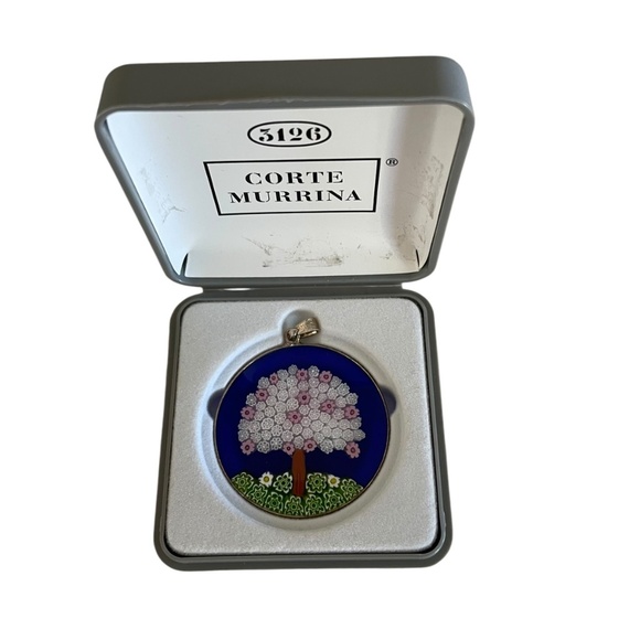 Corte Murrina Murano Glass Colorful Tree of Life Pendant - Picture 2 of 5